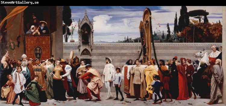 Lord Frederic Leighton Cimabue's Madonna being carried through the Streets of Florence (mk25)